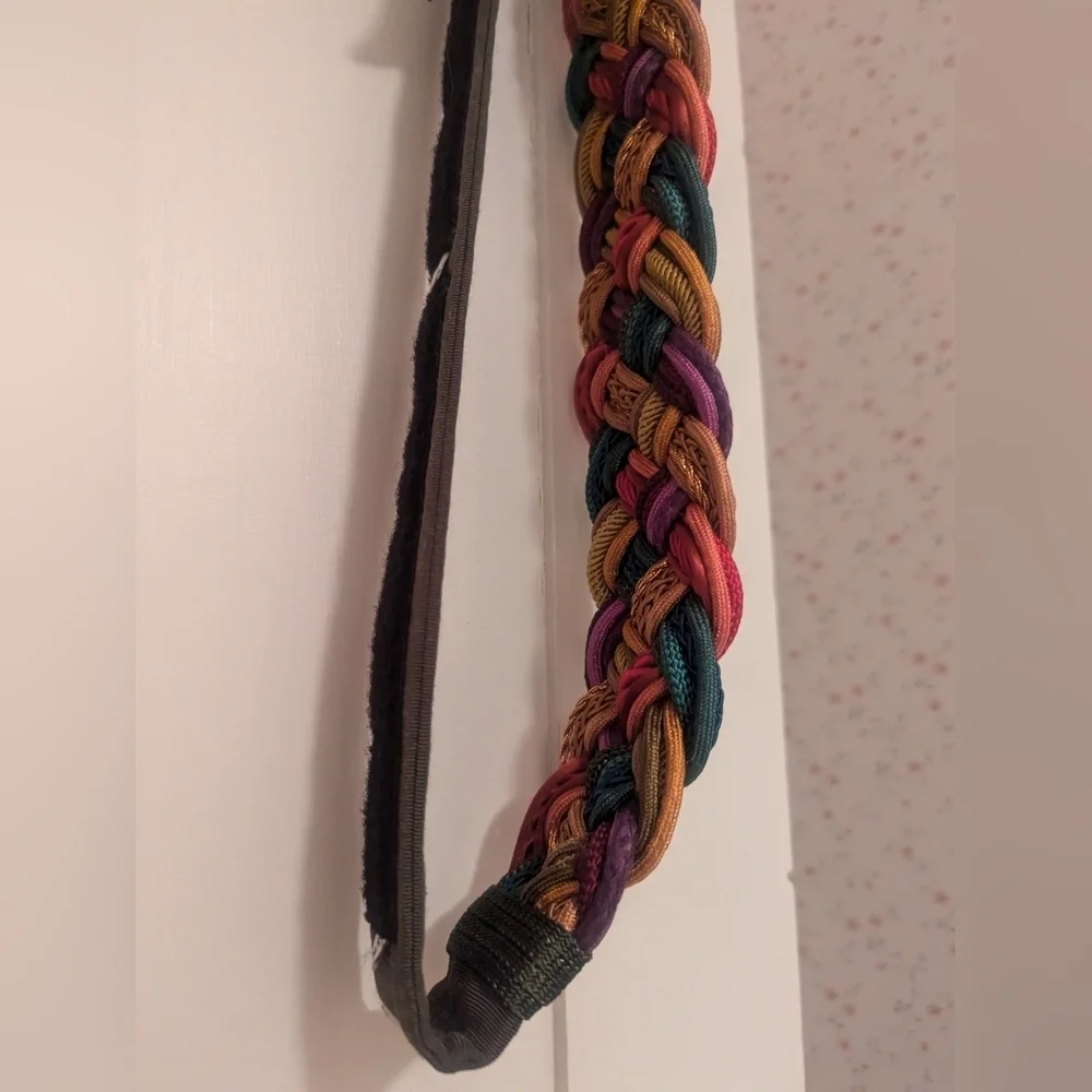 🌈Colorful Braided Belt Ione adjustable  boho artisan lagen look, hippie